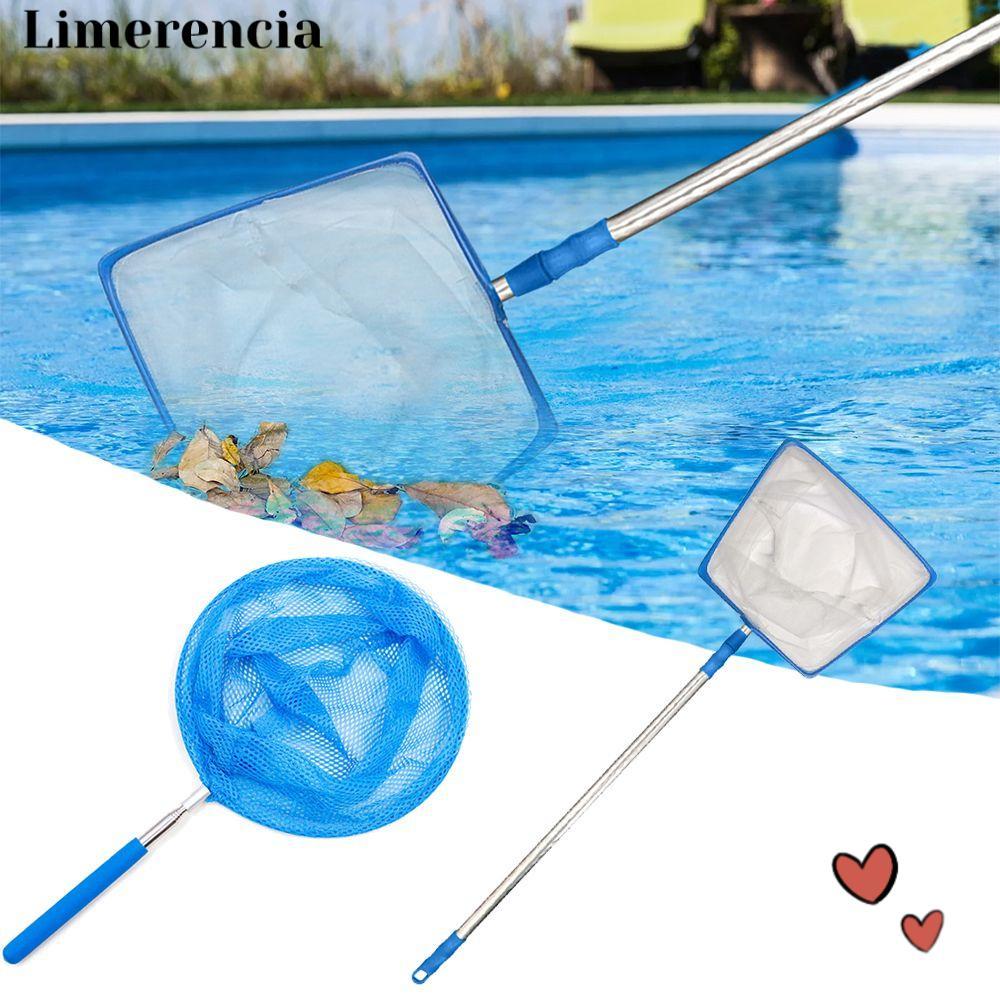 LIMERENCIA Clean Mesh Leaf Skimmer Dụng cụ làm sạch Tay cầm Lưới lá ao