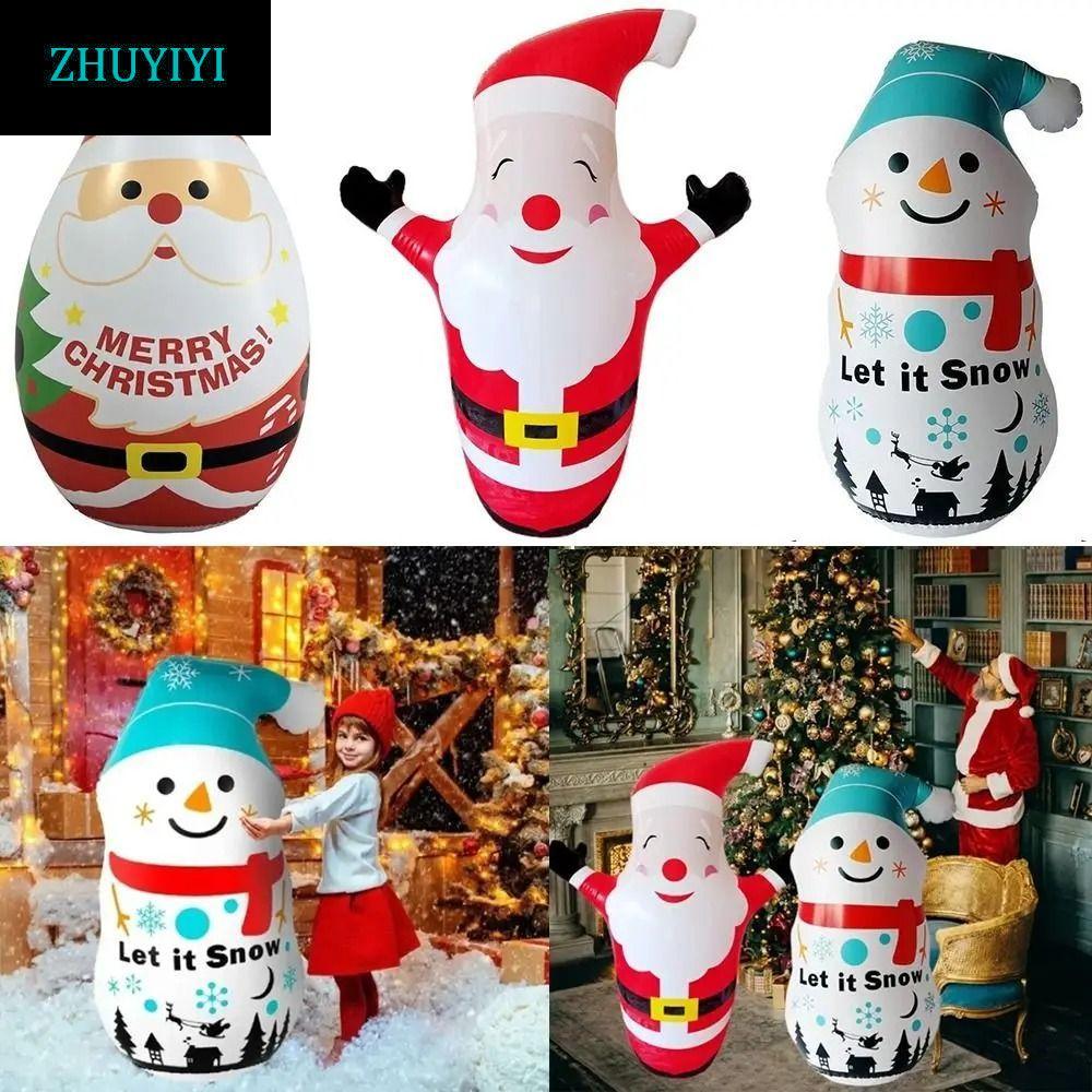 ZHUYIYI Ông Già Noel Bơm Hơi Tumbler, Halloween Chrismas Người Tuyết Mô Hình Bơm Hơi, Bí Ngô Thú Vị 