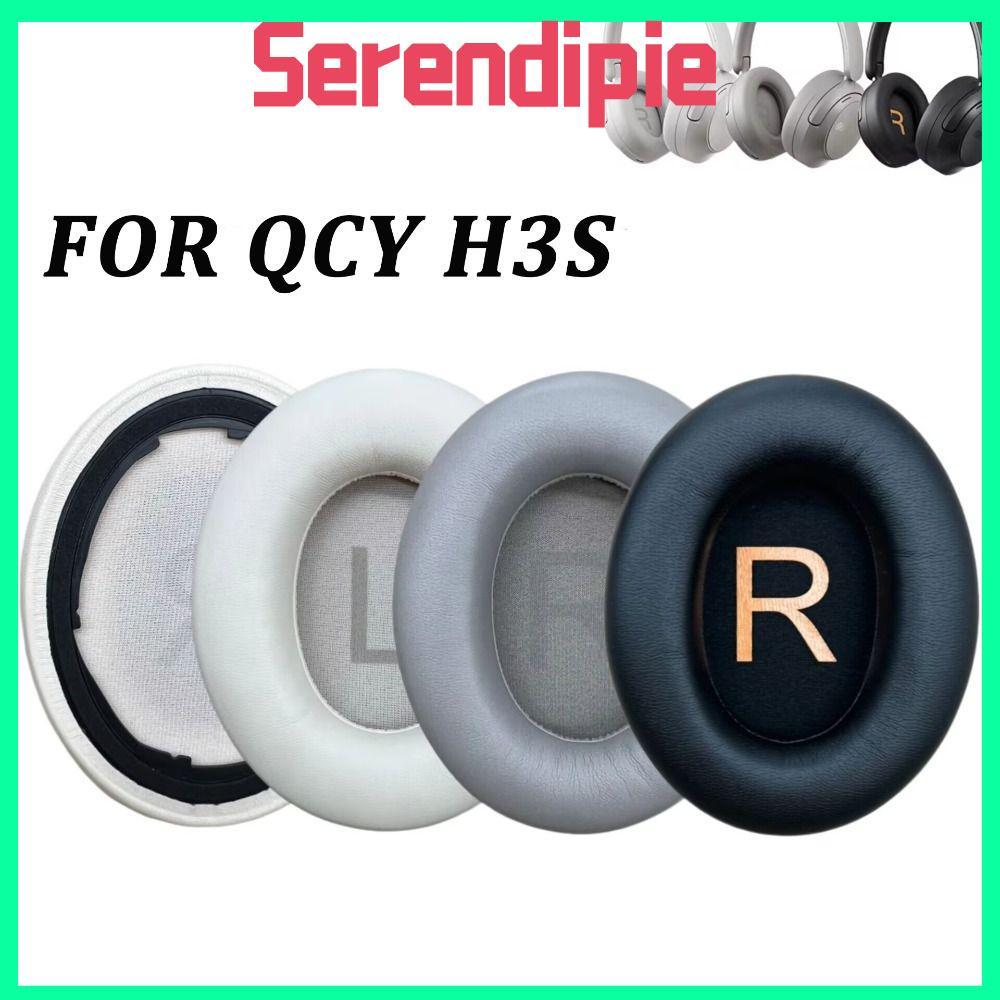 SEENDIPIE Cặp miếng đệm tai xốp mút, da protein thay thế cho tai nghe không dây QCY H3S