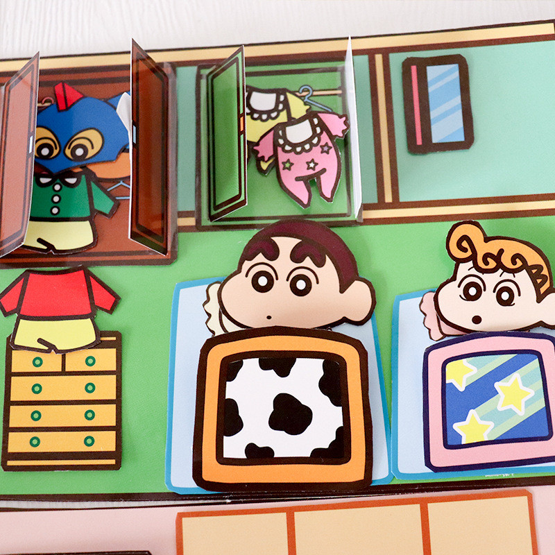 Cut-Free Xiaoxin Villa Quiet Book Doudou Book Boys Girls Quà tặng Đồ chơi ảnh hưởng sáng tạo DIY Pho