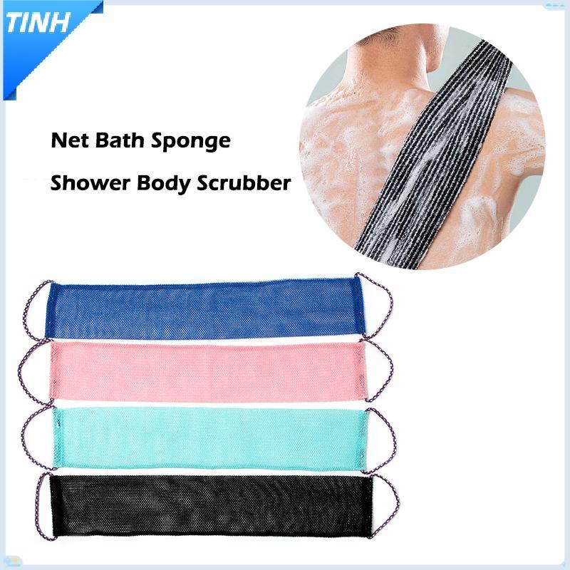 Tinh phi Net Bath Sponge, 14x77cm tẩy tế bào chết tắm cơ thể Scrubber, da mượt mà nóng