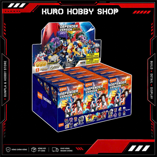 BLOKEES Transformers Defender Version 07 Power of the Beast - Mô hình gacha lắp ráp Blokees
