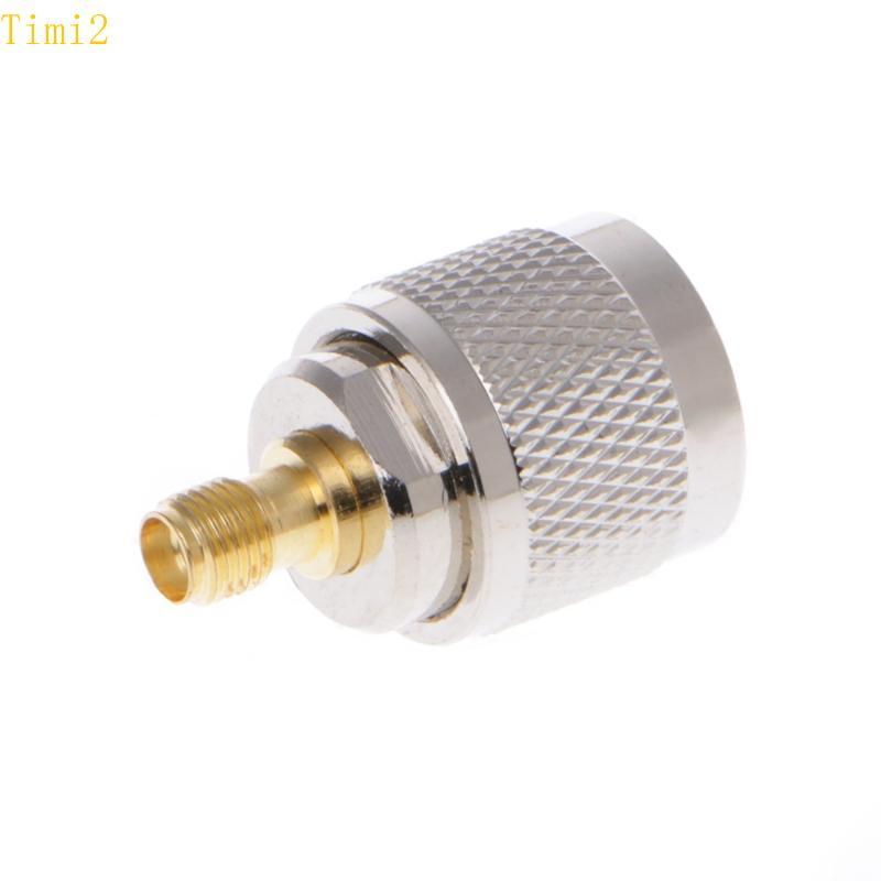 Cổng Nữ Timi2 SMA sang UHF PL259 Nam PL259 Adapter Coax Kết Nối Kim Loại Thẳng