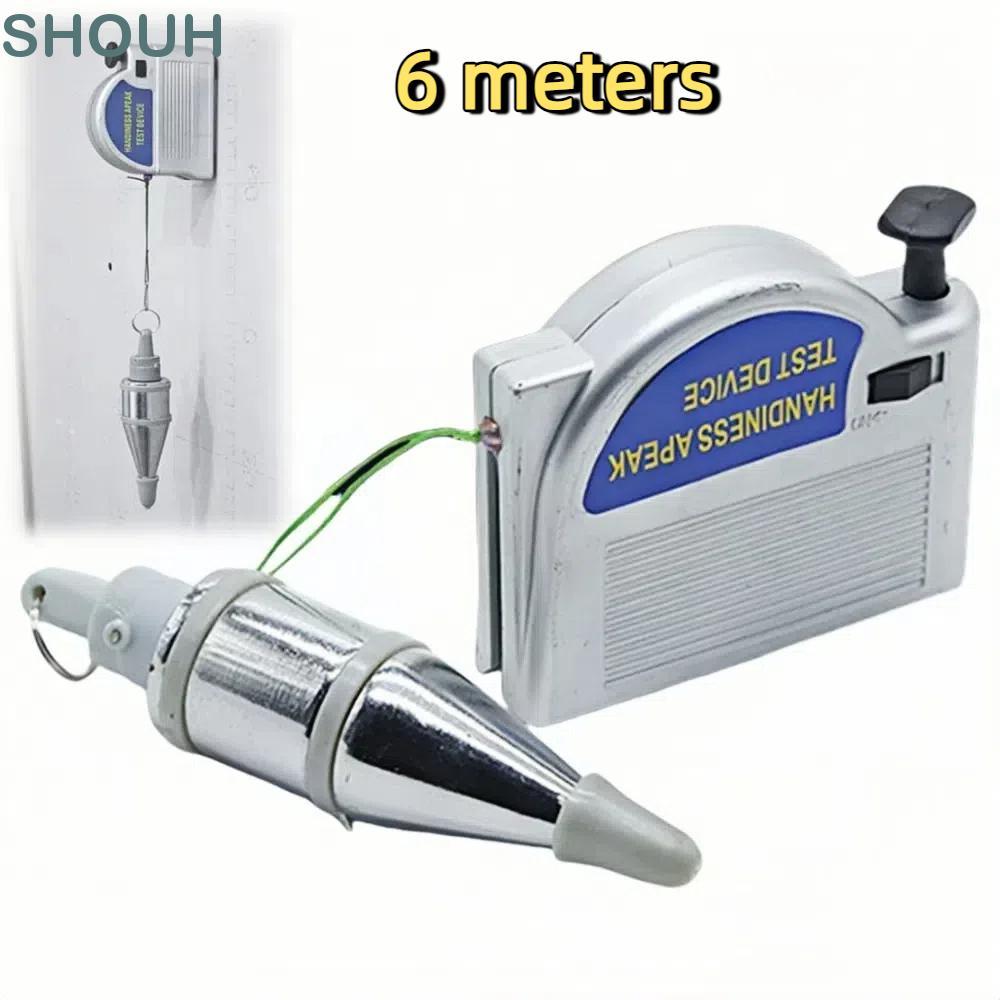 SHOUH Plumb Bob có thể thu vào, Công cụ Bob Plumb từ tính tự động, Dây búa di động linh hoạt màu bạc