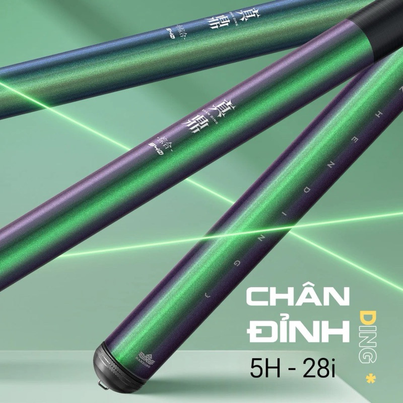 Cần câu tay Handing Chân Đỉnh độ cứng 5H F1 chuyên câu đơn câu đài chất liệu carbon tặng kèm ngọn