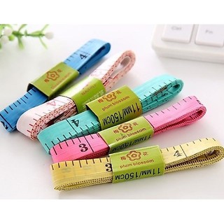 [ 2 SỢI ] Thước dây đo eo, may đồ, đo chiều cao 150cm. - Văn phòng phẩm Thu Thảo