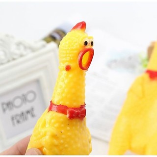 Đồ chơi gà la hét cho chó mèo