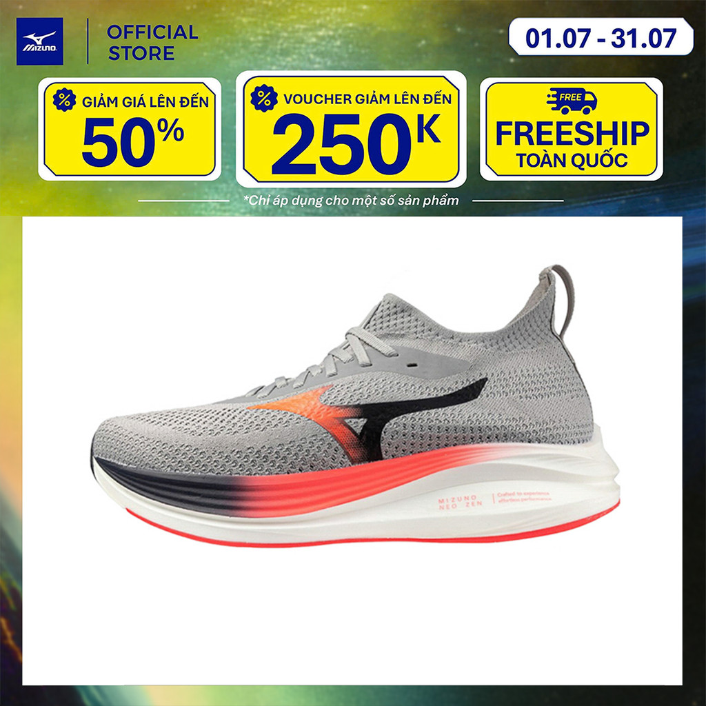 Giày Chạy Bộ Nam Mizuno Mizuno Neo Zen - Xám Đỏ - J1GC258651