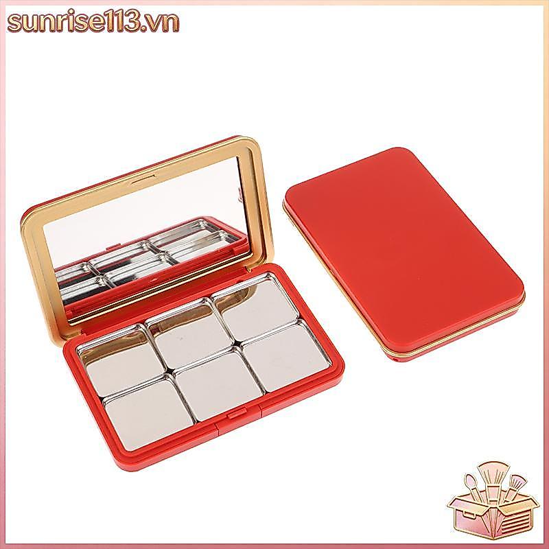 SR Beauty Multi-grids DIY Eyeshadow Palette Có Gương Trống DIY Hộp Mỹ Phẩm Từ Trang Điểm Bảng DIY Tr