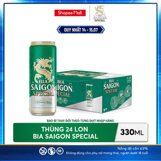 Nồng Độ Cồn 4.9% - Thùng 24 Lon Bia Saigon Special 330ml