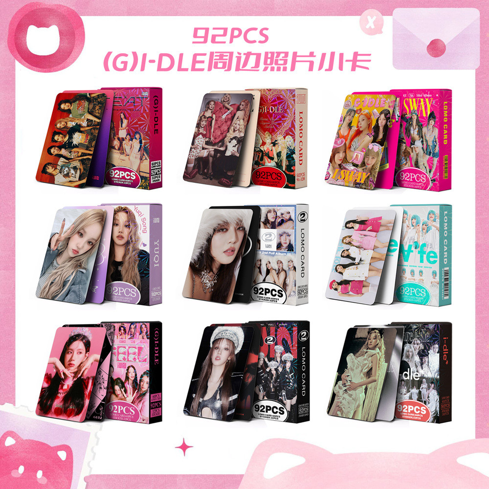 92 Photocards Dây Xích Chính GIDLE Album Mới 2026 MÙA CỦA MÙA Thẻ Ảnh LOMO Card
