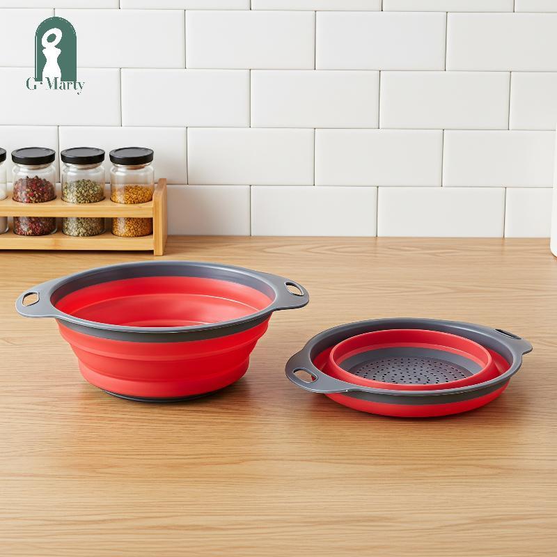 Gmarty Silicone Gấp Rây Lọc Pasta Rau Quả KL