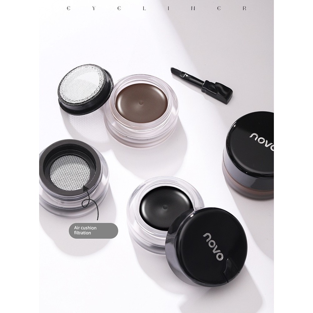 bút chì kẻ mắt eyeliner Novo Air Cushion Eyeliner Brush Chống nhòe Lâu trôi Không phai màu Chống thấ