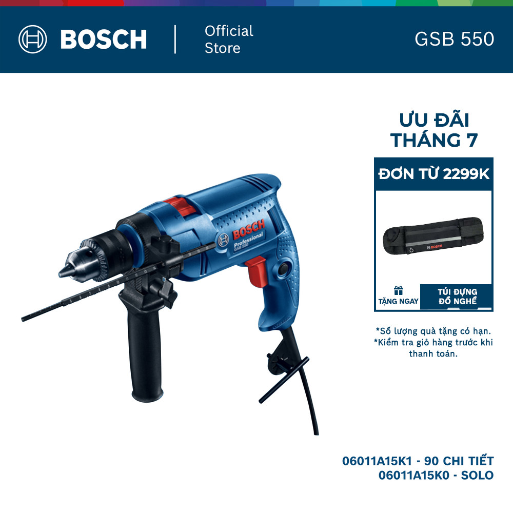 Máy khoan động lực Bosch GSB 550