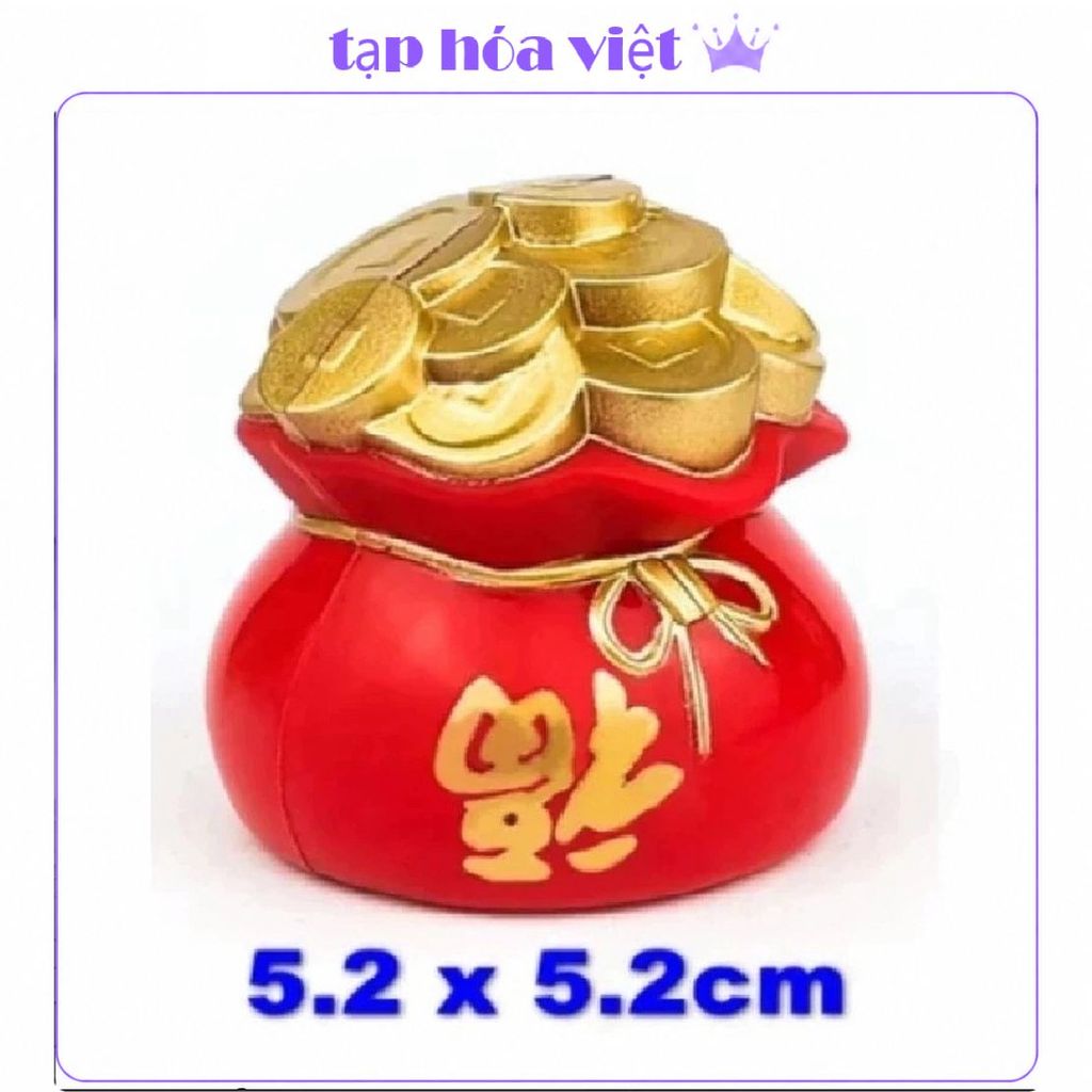 (5 CÁI) HŨ VÀNG MINI trang trí tháp oản - nhũ vàng nhựa trang trí tháp nước - hũ vàng nhựa trang trí