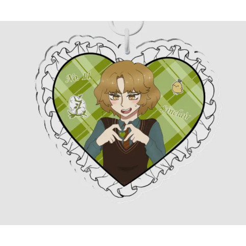 Sinclair Heart Acrylic Keychain