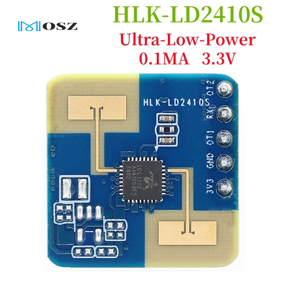 Cảm biến Radar 24GHz HLK-LD2410S 0.1mA 3.3V Tiêu thụ điện năng thấp Millimeter Sóng Phát hiện sự hiệ
