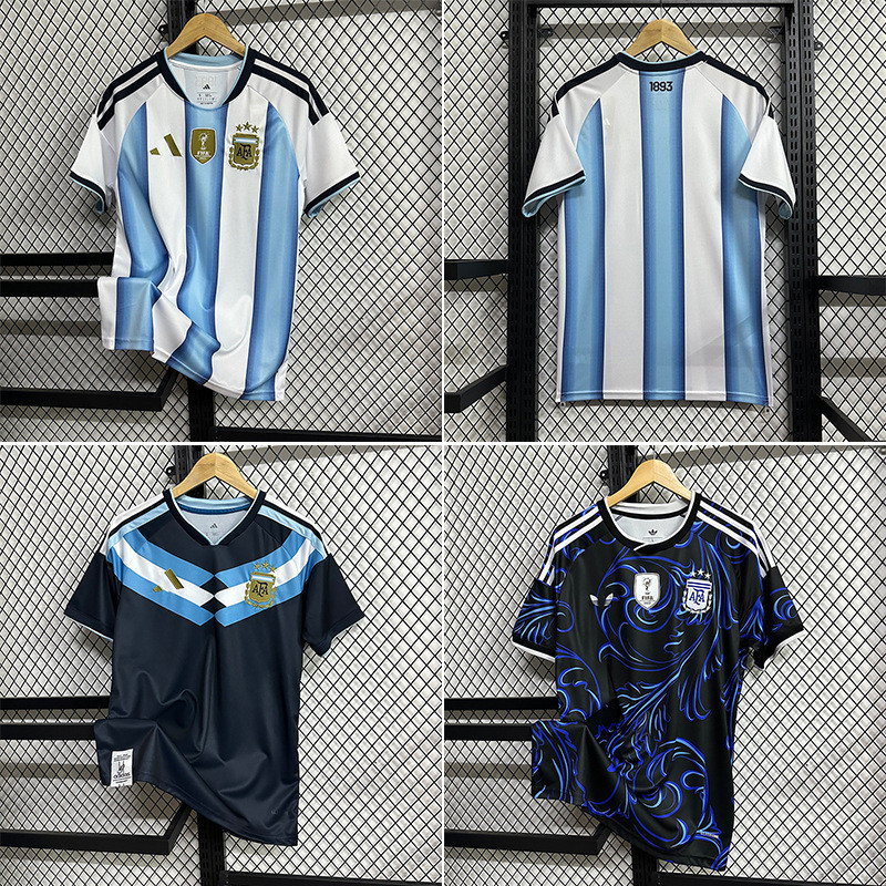 Áo bóng đá 26 World Cup Argentina Argentina Fan Edition Tùy chỉnh sân nhà Messi No. 10 Áo 05QJ