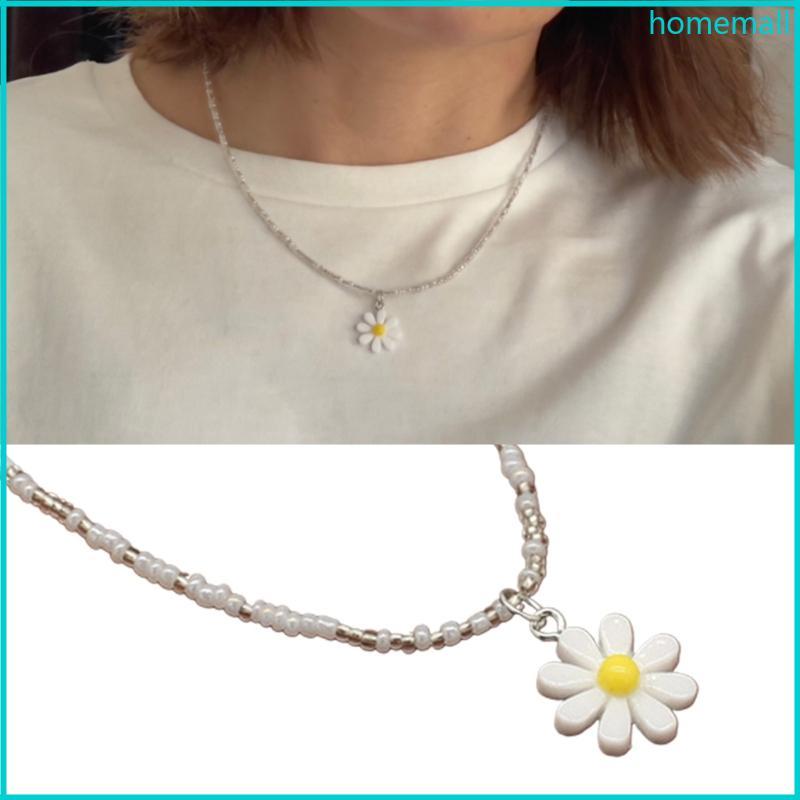 HO Nhiều Màu Sắc Hoa Hướng Dương Đính Hạt Vòng Cổ Bohemian Hoa Cúc Vòng Cổ Handmade Bohemian Hạt Vòn