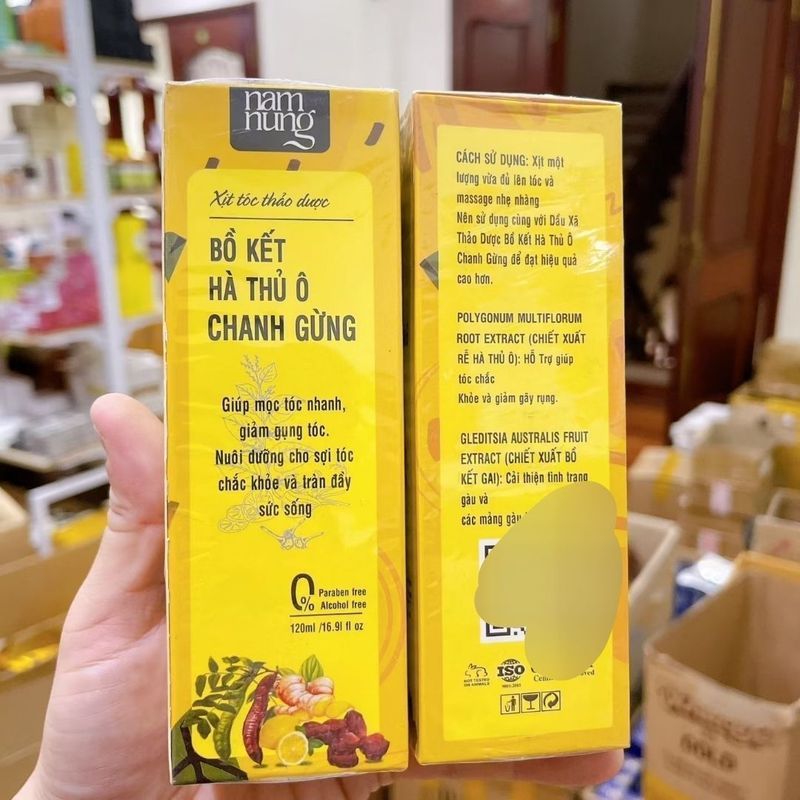 Tinh chất chăm sóc tóc Bo KeT Việt Nam|Polygonum Multiflorum Đen Gừng Tóc Mạnh Mẽ Chống rụng Tóc 120