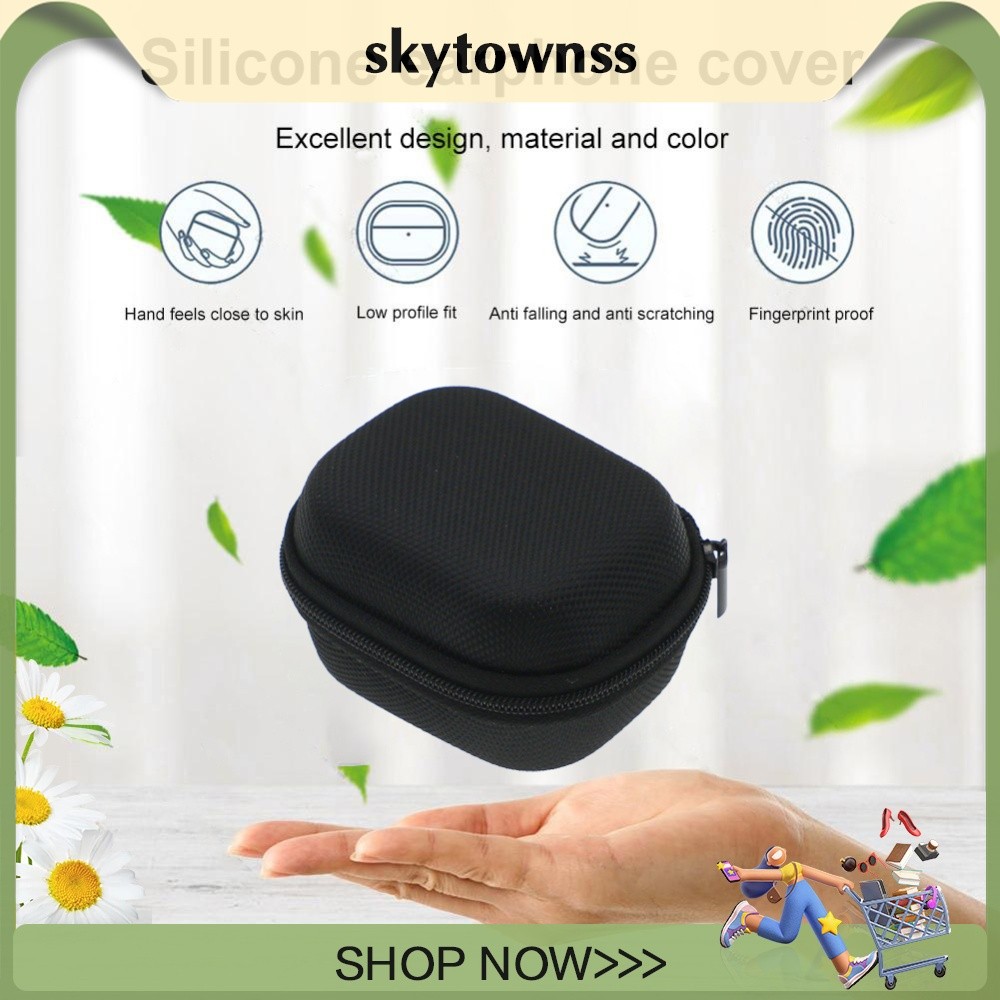 Túi đựng tai nghe EVA Túi dây kéo chống trầy xước cho tai nghe không dây B & O Beoplay EX [skytownss