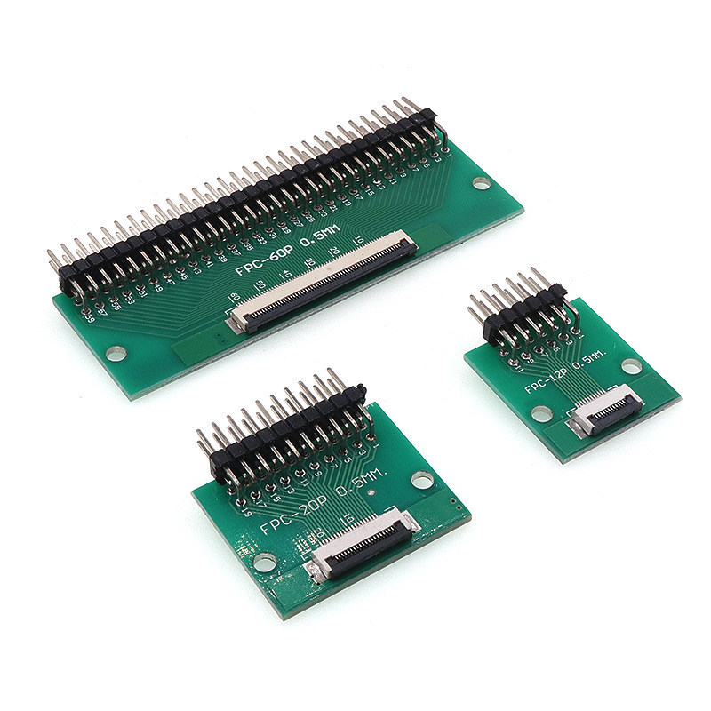 FPC / FFC Adapter Board Hàn 0.5mm Pitch Connector Pin Xoay 254 Linh Hoạt Flat Cable Adapter Board 6P