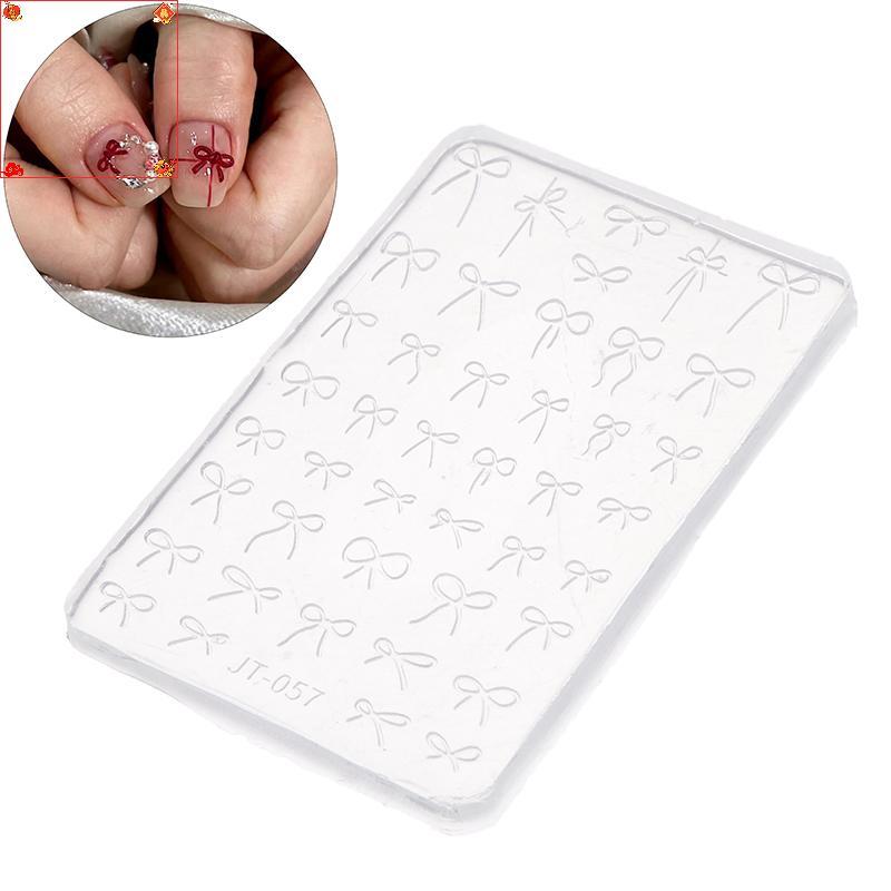 [Loveshoping1] Khuôn Nơ 3D Khắc Tấm Dập Làm Móng Tay Nghệ Thuật Trang Trí DIY Thiết Kế Móng Tay Silicon Khuôn Nghệ Thuật Mẫu Cho Móng Tay Quyến Rũ [SG]