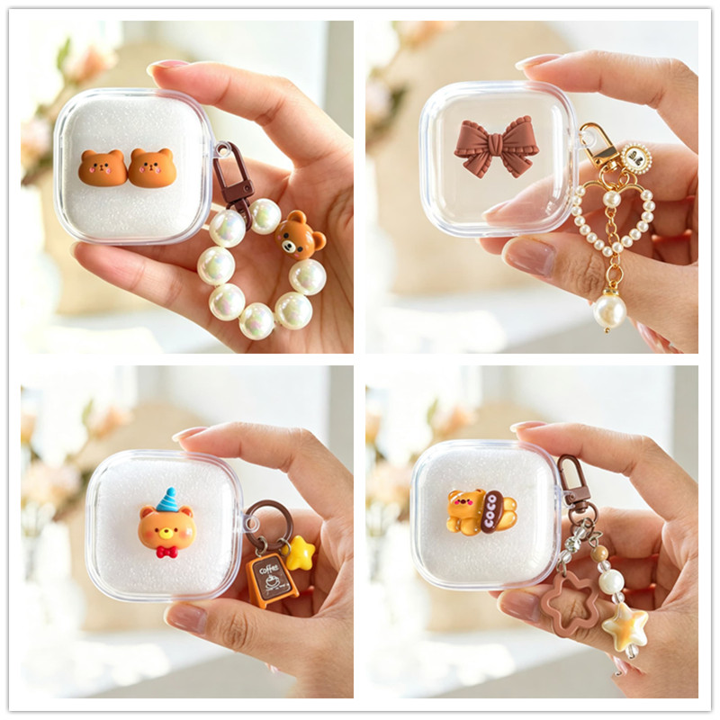 Gấu Nơ Dễ Thương Cho Baseus WM02s WM02 WM01 Ốp Lưng BS2 Lite / BP1 NC / BP1 Pro / BS1 NC / M4S M3S A