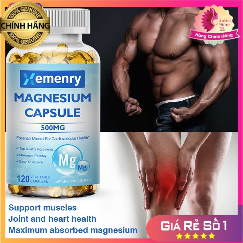 [CHÍNH HÃNG] Viên Uống Magnesium Glycine 500mg - Hỗ Trợ Sức Khỏe Tổng Thể, Dịu Nhẹ Và Không Kích Ứng