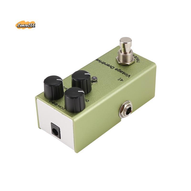 Bàn đạp hiệu ứng đàn guitar điện Mini Bàn đạp đàn guitar điện Vintage Overdrive cho đàn guitar điện