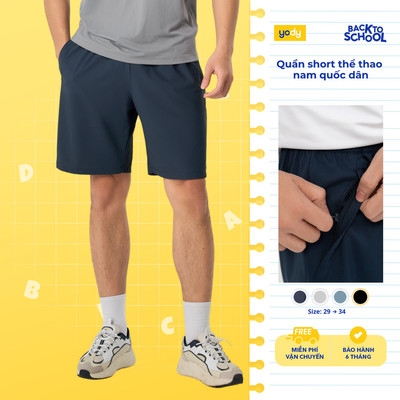 Quần short nam Yody sport quần đùi thể thao chất gió mát, thoát mồ hôi, thoải mái MAJT25A047