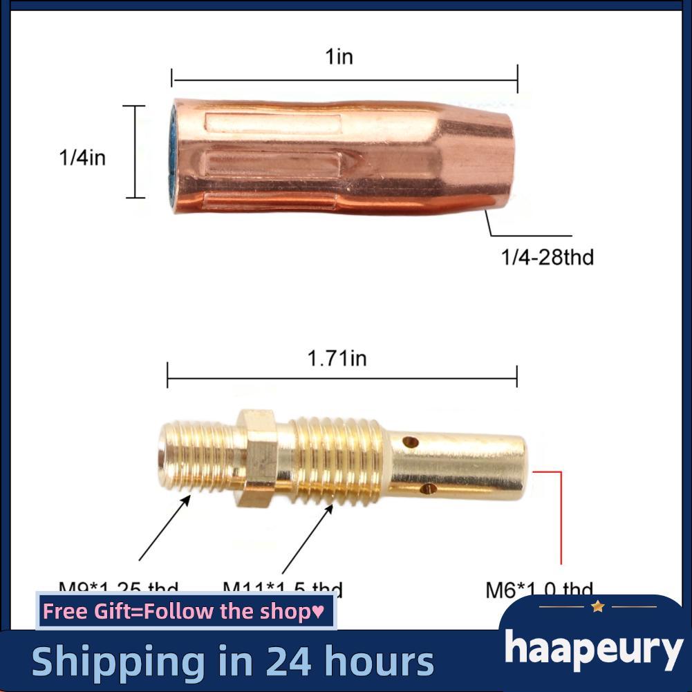 Haape Bộ 14 đầu phun hàn MIG 21 50 35 11 kích cỡ dành cho thợ hàn DIY chuyên nghiệp Tương thích với