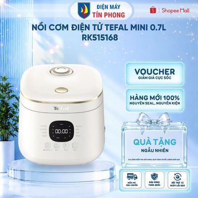 [KOL - KOC] Nồi cơm điện tử Tefal Mini 0.7L RK515168 - lòng nồi chống dính -Bảo hành 2 năm - Giao hỏa tốc 2h HCM