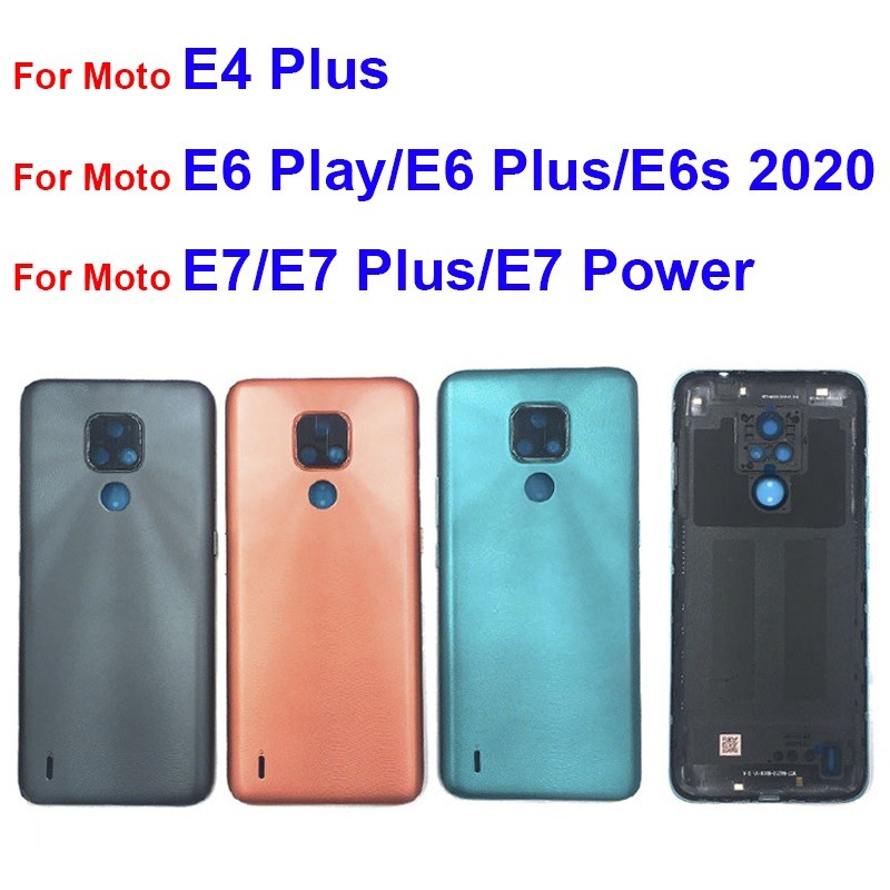 Mặt Sau Pin Cửa Nhà Ở Cho Motorola Moto E4 Plus E6 Play E6 Plus E6S 2020 E7 Plus E7 Điện Phía Sau Pi