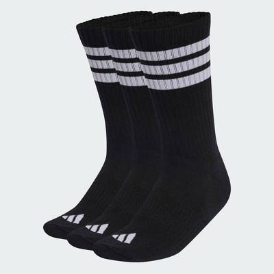 adidas Phong cách sống BỘ 3 ĐÔI TẤT CỔ CAO CÓ ĐỆM 3 GẠCH SPORTSWEAR Unisex Đen KC9641