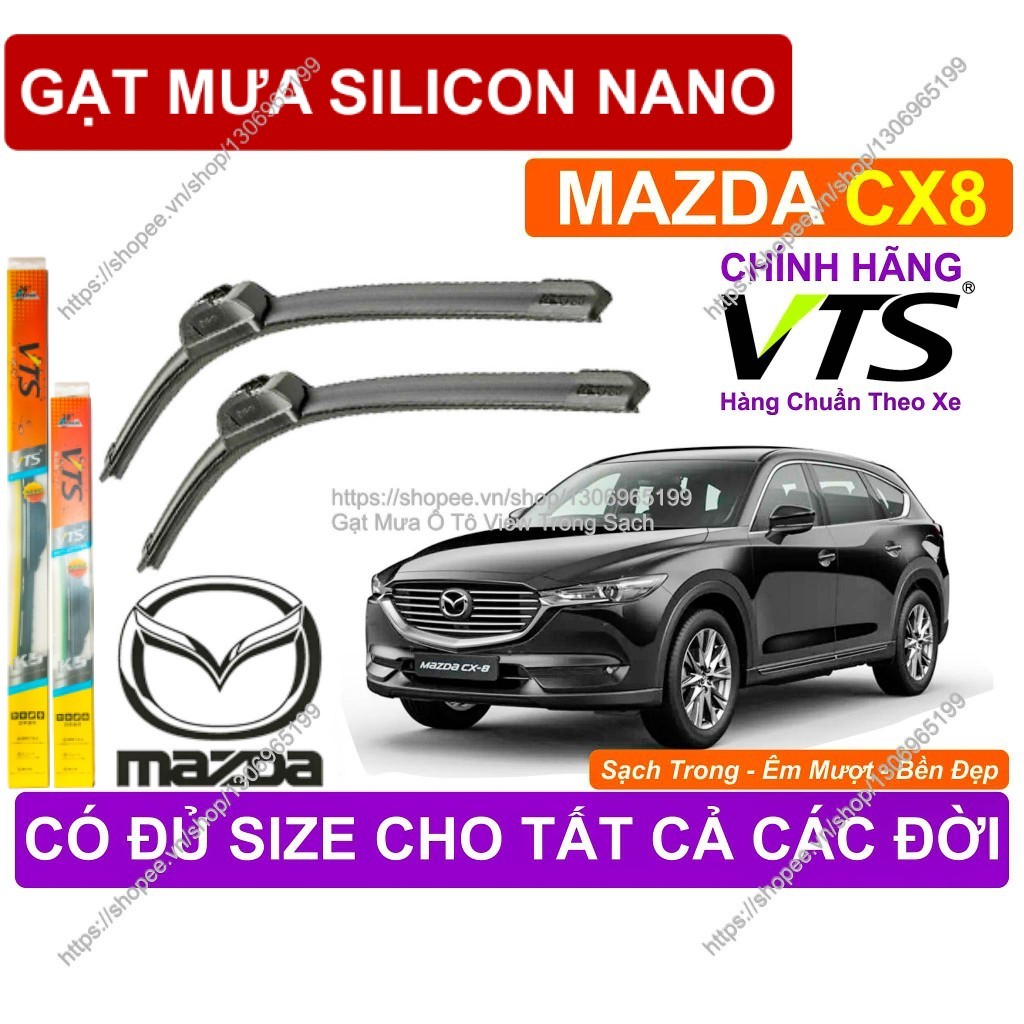 K5, Gạt Mưa Êm Mượt Kính Lái Mazda CX8, Cặp Gạt Mưa Kính Lái Mazda CX8, Có  X.e Mazda CX8