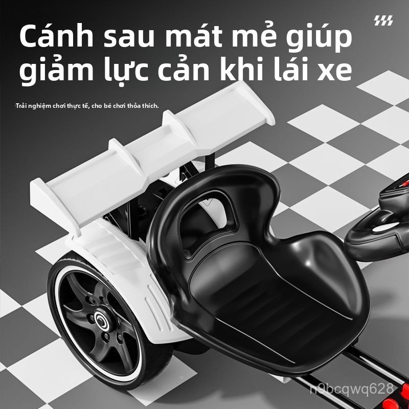 Xe Go-kart trẻ em 12V ắc quy lớn nghe nhạc Bluetooth đạt chuẩn 3C đồ chơi cực chất bền đẹp