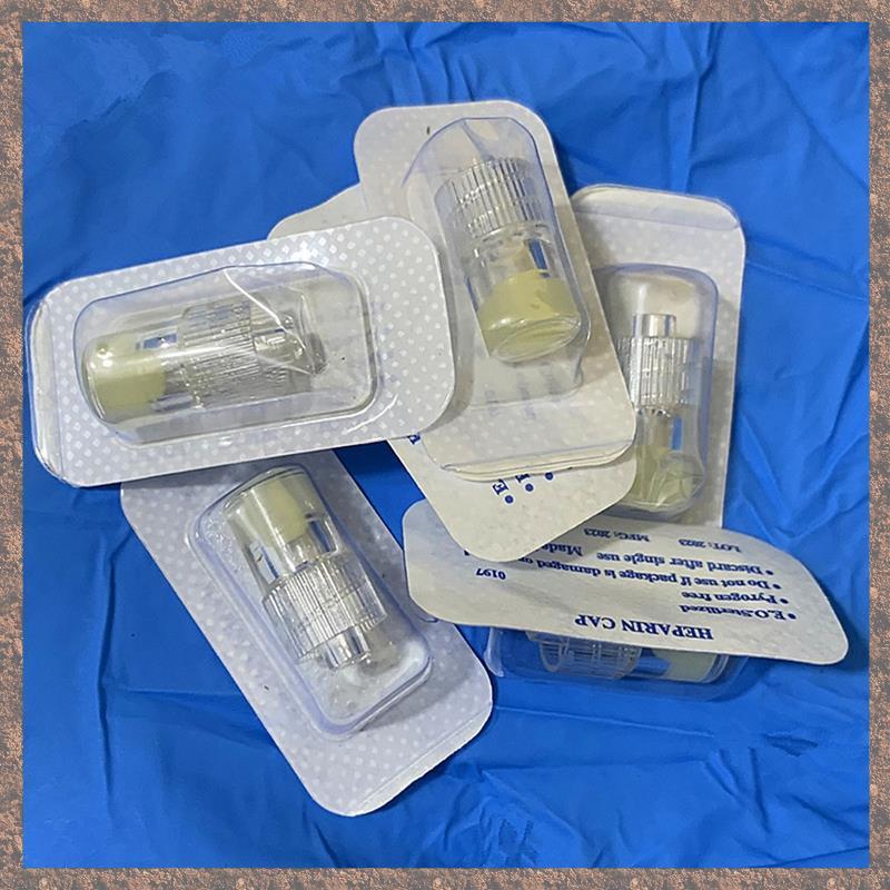 Heparin Cap IV Cannula dùng một lần 100 chiếc cho chó mèo Thú cưng Đồ dùng thú y Mũ Heparin