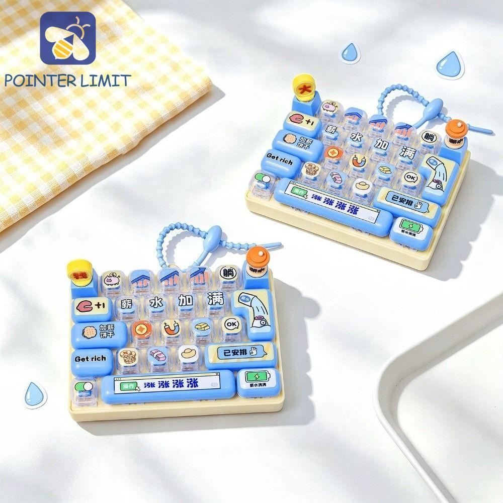 POINTER LIMIT 26 Phím Móc Khóa Bàn Phím, Clicker Âm Thanh Xoay Nút Đầu Ngón Tay Móc Khóa, Phím Bấm S