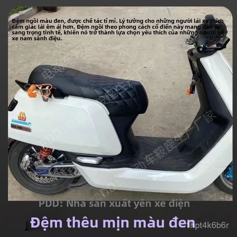 Yên xe độ Niu NGT N1S NQI Nplay dày chống trượt sọc thời trang êm ái