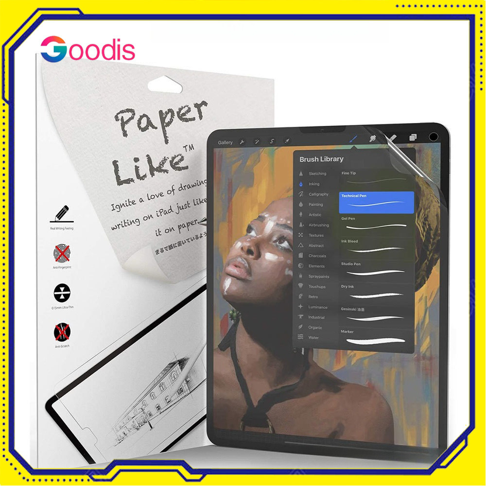 Paperlike Miếng Dán Bảo Vệ Màn Hình Cho IPad 10 11th 10.9 Air 6 7 8 11 13 M3 Pro11 13 M4 Mini 6 7 8 