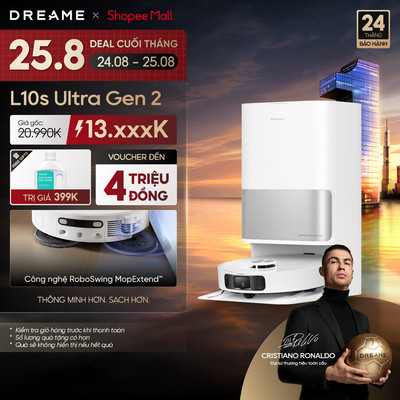 Dreame L10s Ultra Gen 2/L10s Ultra Gen 3/D20 Ultra/L10 Ultra Robot hút bụi thông minh | Lau xoay kép | BH 24 tháng