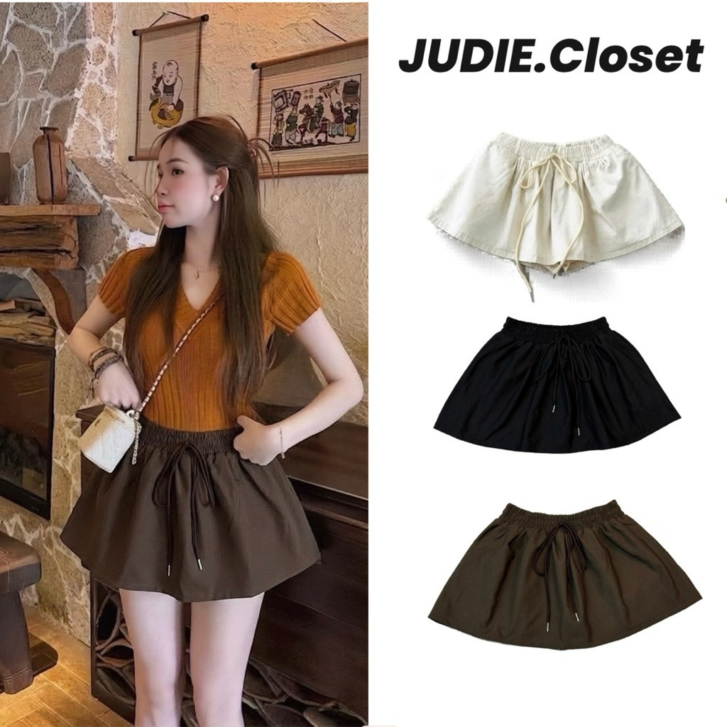 CHẤT KAKI - Chân Váy Xoè Thể Thao Chất Kaki Cạp Chun Dễ Phối Đồ JUDIE.Closet