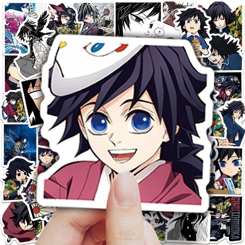 Demon Slayer / Giyuu / Tomioka Giyuu Nhãn dán cá nhân Demon Slayer Sổ tay Anime Nhật Bản / Uywq
