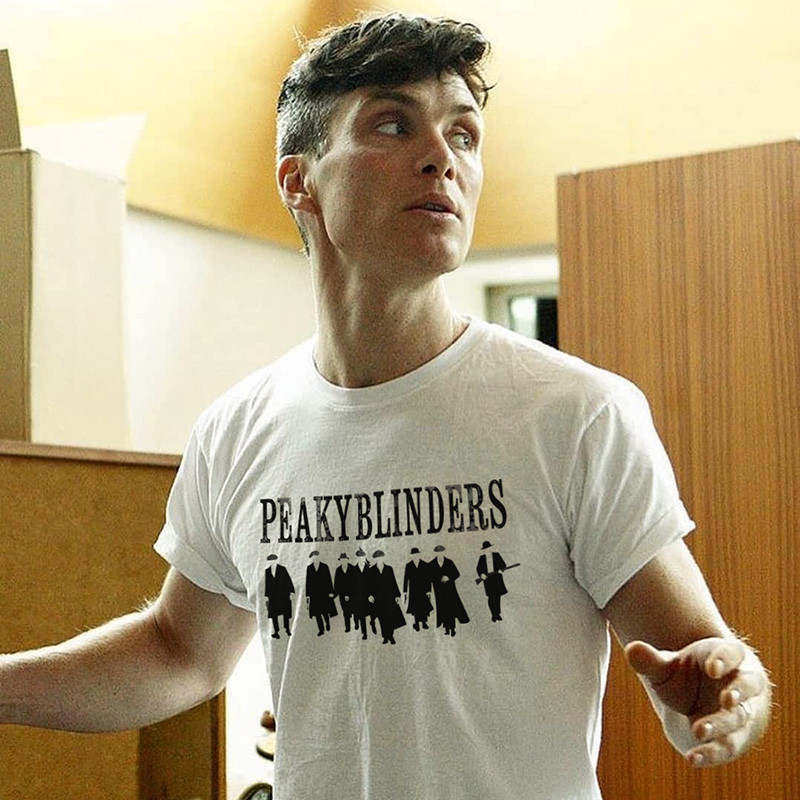 Phim Tắm Máu Băng Đảng Peaky Blinders Peaky Blinders Cillian Murphy Cùng Phong Cách Áo Thun Tay Ngắn