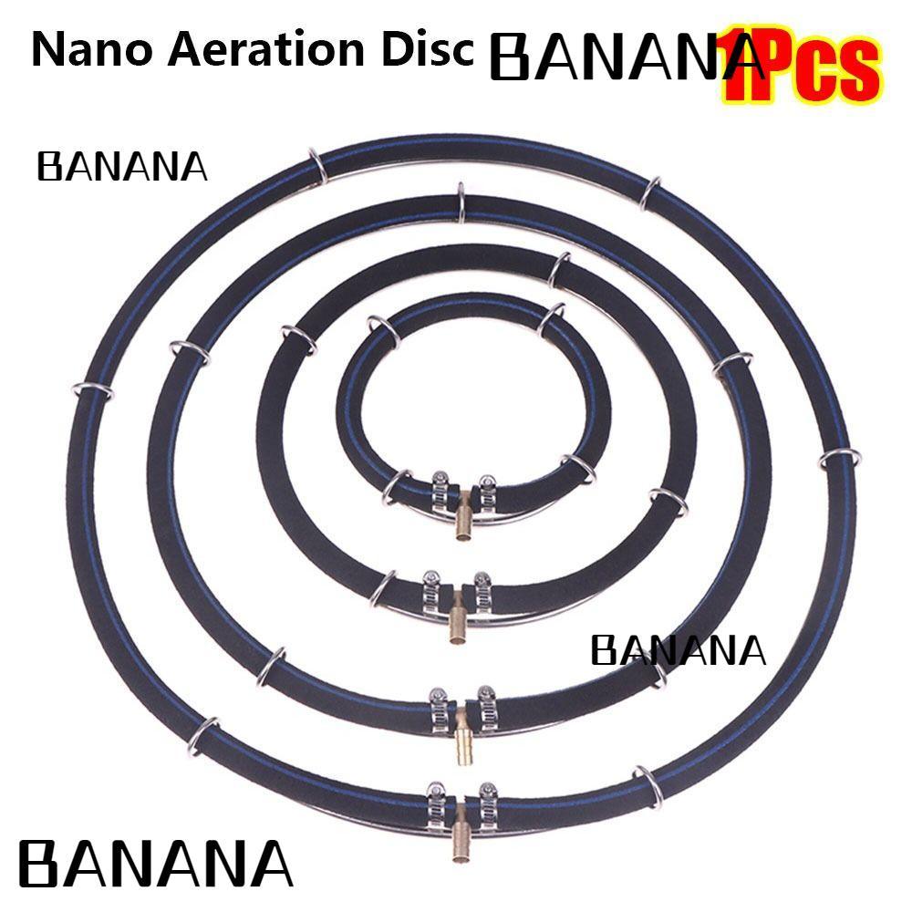 BANANA1 1 Cái Cá Koi Oxy Hóa, Đĩa sục khí Nano Bể cá bằng thép không gỉ Nano 304, Hình dạng đĩa bền 