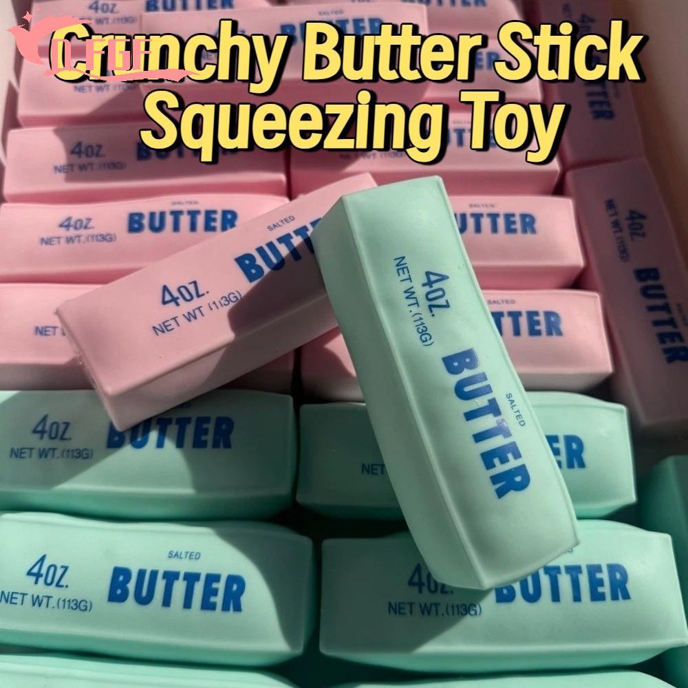 DFGF Butter Stick Đồ chơi ép, Crunchy Creative Slow Rebound Butter Stick, Butter Stick Pinch Tay siê