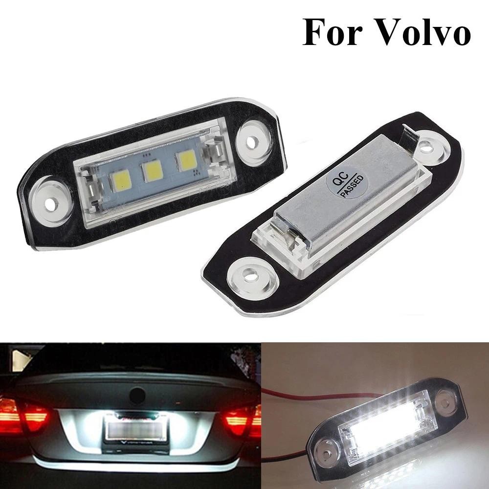 2 Chiếc Đèn LED Ô Tô Số Đèn Biển Số Đèn Tự Động Phụ Kiện Cho Volvo S80 XC90 S40 V60 XC60 S60 C70 V50