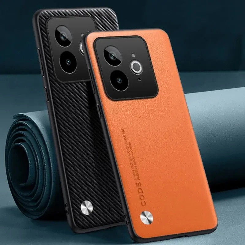Ốp Da PU Sang Trọng Cho Realme GT7 Pro Racing Ốp Lưng Silicon Bảo Vệ Toàn Diện Ốp lưng Cho Realme GT
