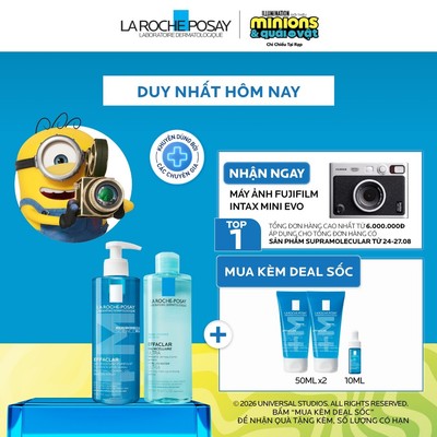 Bộ đôi làm sạch và tẩy trang dành cho da dầu mụn Double Cleansing Oily Skin